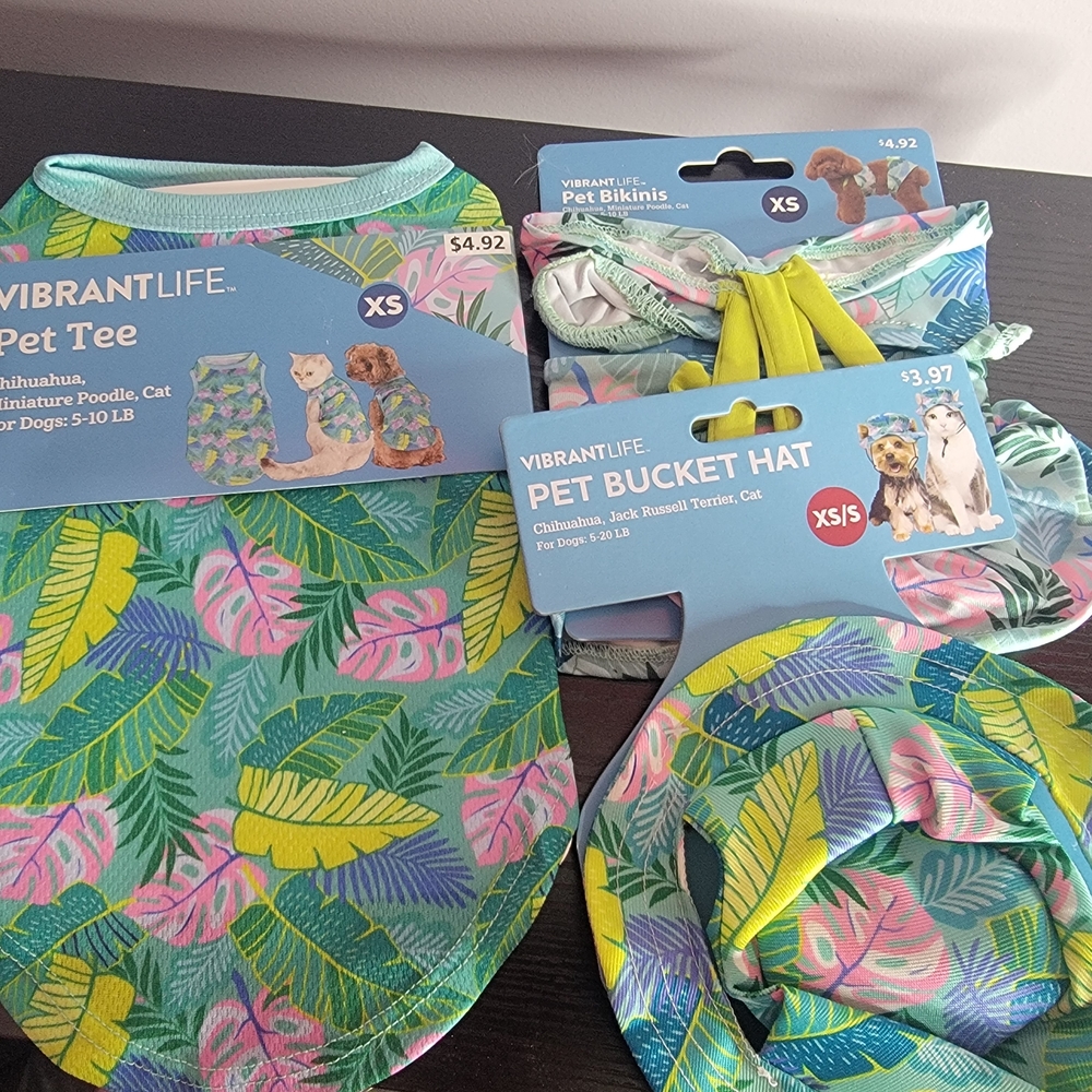 VibrantLife Pet Tee and Bucket Hat Set